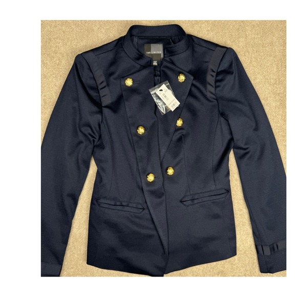 The Limited Navy Military-Style‎ Blazer – Size XS Petite – NWT - Picture 1 of 12